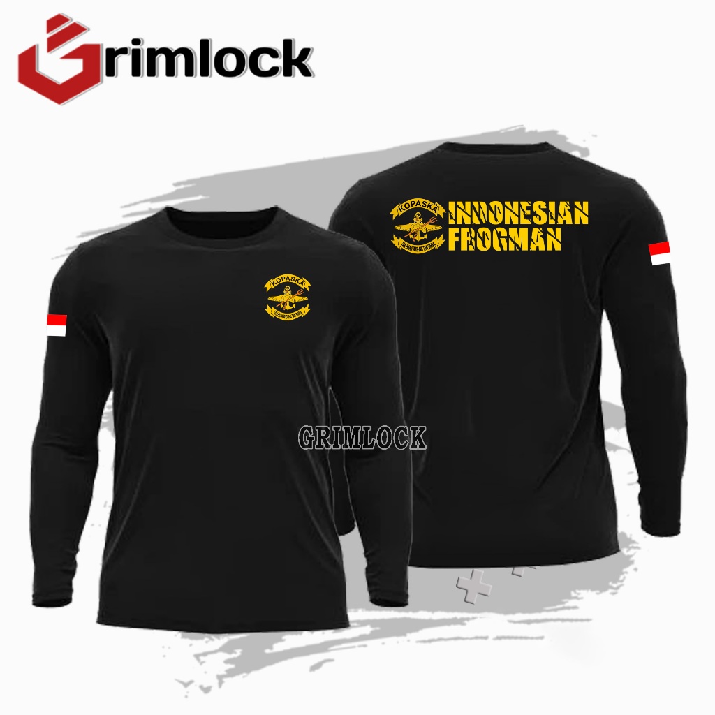 Kaos Kopaska Indonesian Frogman / Tangan Pendek / Tangan Panjang