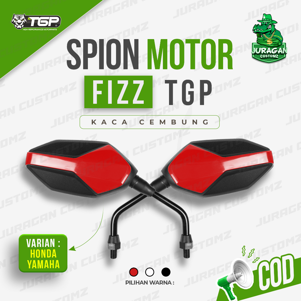 Spion Motor Fizz Honda  Yamaha Aksesoris Variasi TGP Beat Cb150R PCX ADV Vario Supra Sonic Genio Meg