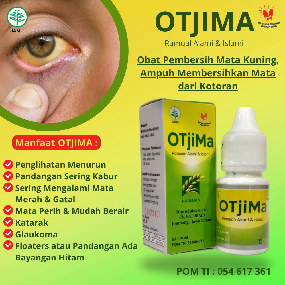 (SALE) Tetes Mata Otjima Otem Kemasan Baru Obat Mata Berlemak (Pterigium) Penghilang Lemak Mata Mata