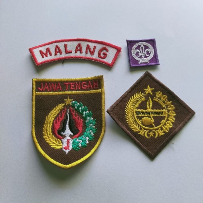 ATRIBUT BAJU PRAMUKA JAWA TENGAH BORDIR