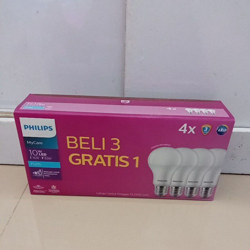 Paket Lampu LED Philips 10 watt