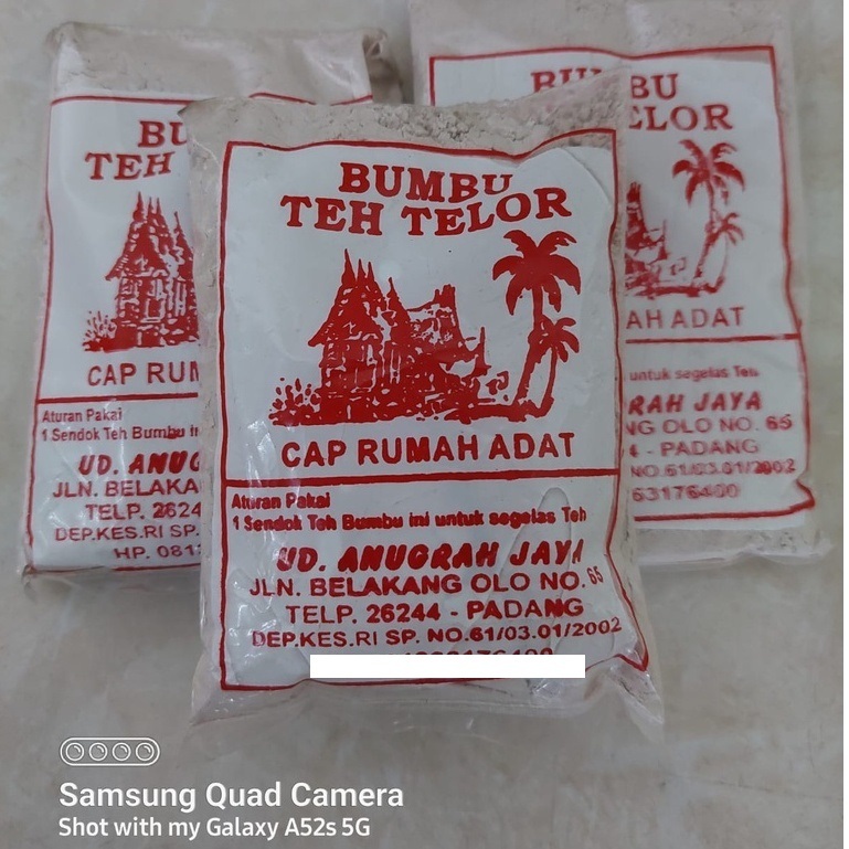 

cap rumah adat bumbu teh telor telur / bahan campuran minuman instan / instant mix drink power