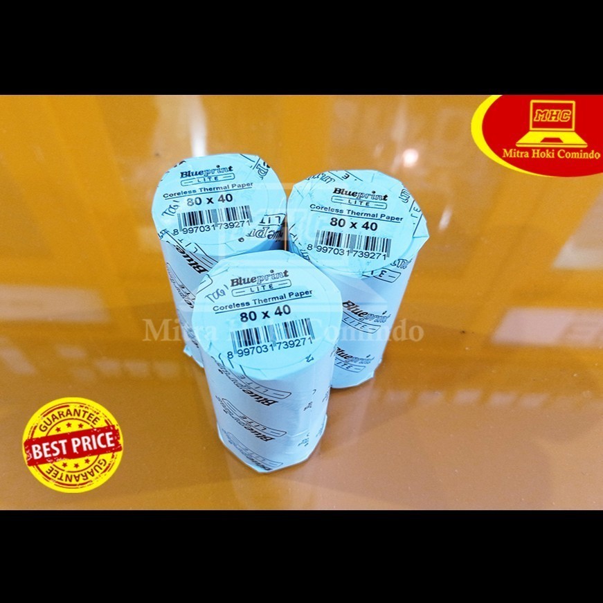 

Kertas Thermal Kertas Kasir Kertas Struk Resi Blueprint Lite 80x40