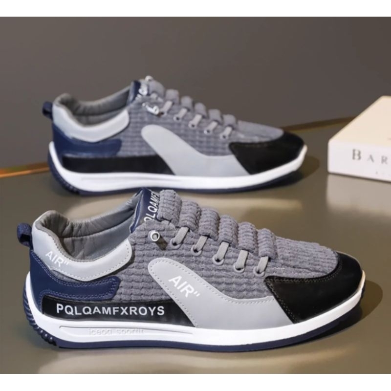 sepatu slip on olahraga pria anti slip on Import