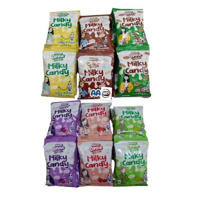 

MARI OPPA MILK CANDY RENCENG ISI 10 ( RASA DKIRIM RANDOM )