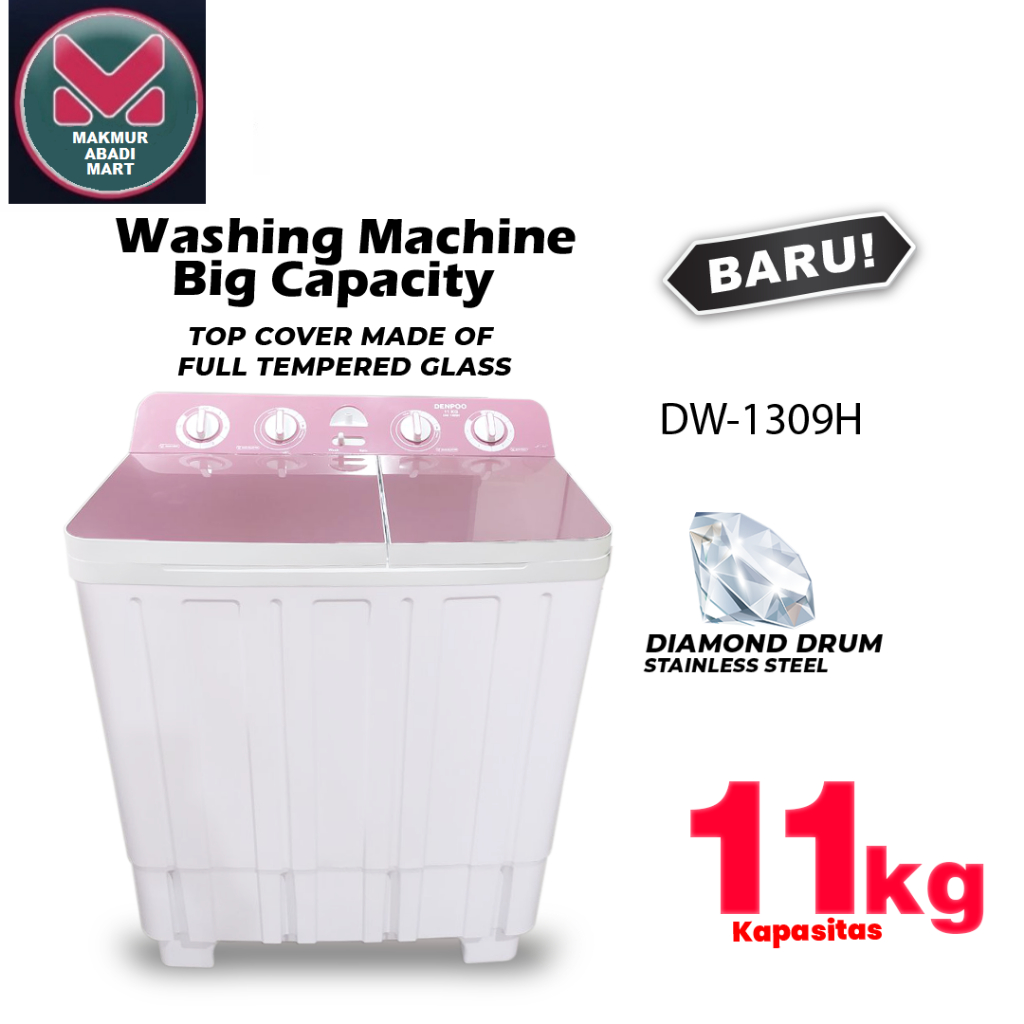 MESIN CUCI 2 TABUNG DENPOO DW 1309