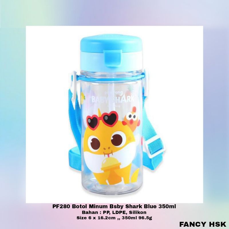 BOTOL MINUM BABY SHARK BLUE 350ML PF280