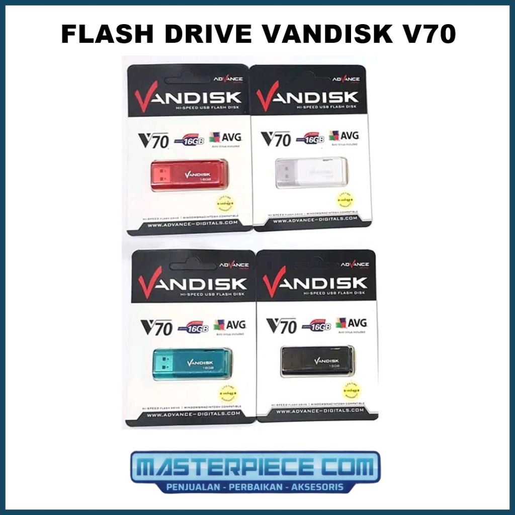 【COD】Flashdisk Vandisk 8GB 16GB 32GB/ Flashdrive Vandisk V70 Advance Original USB Flash Disk
