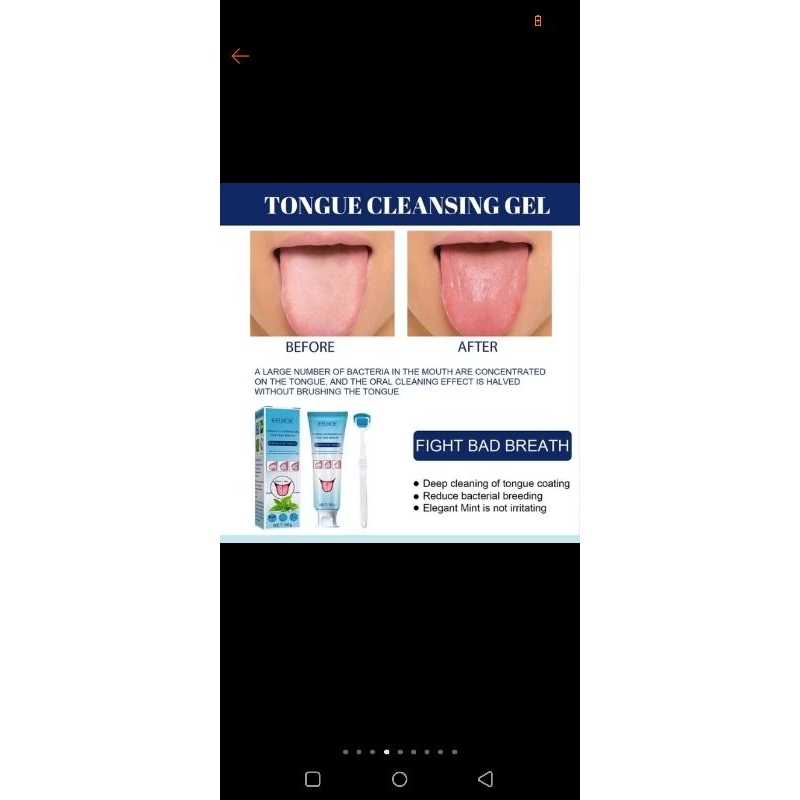 Eelhoe, Pembersih Lidah