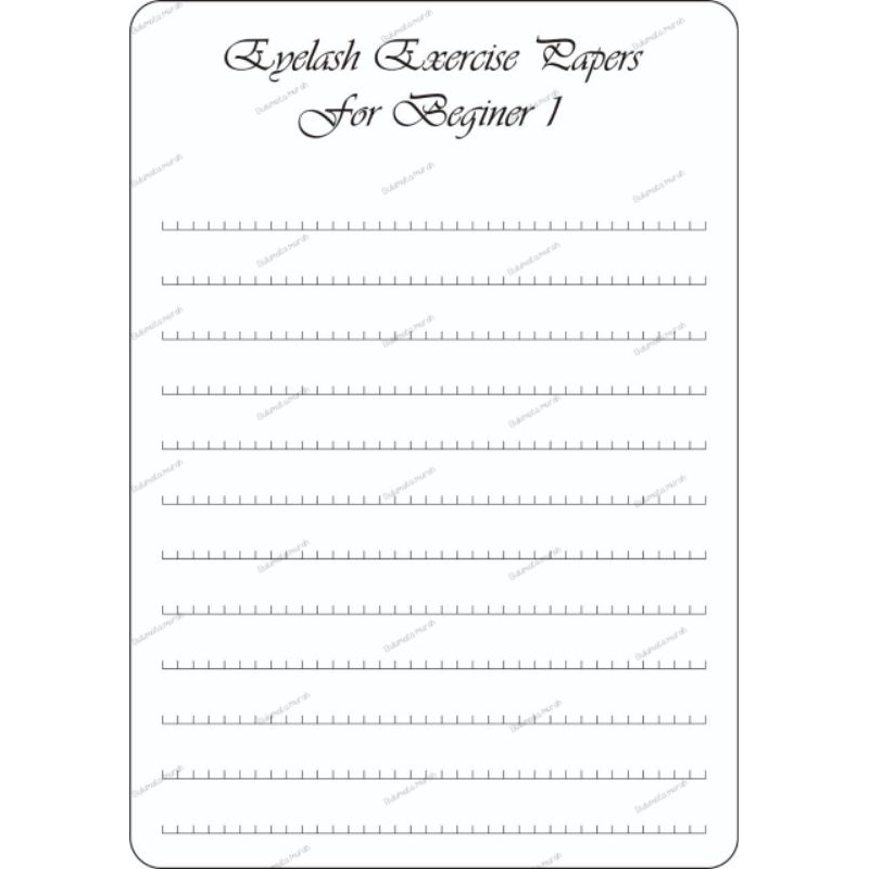 

kertas latihan eyelash pemula |eyelash exercise papers for beginer 1