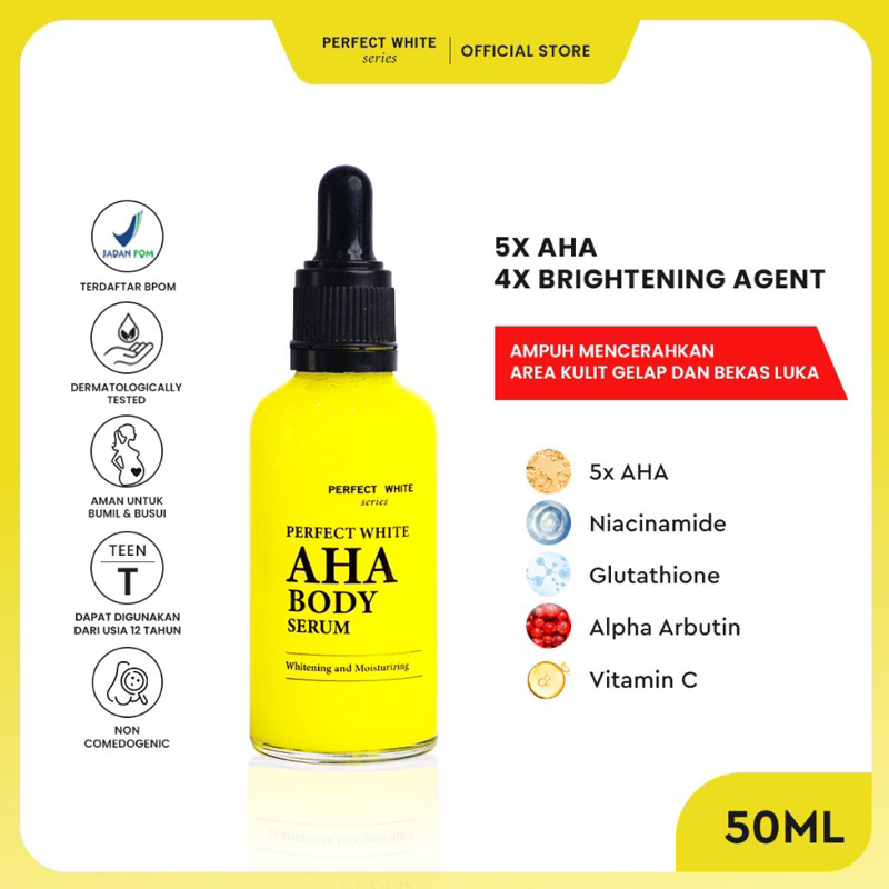 PERFECT WHITE SERIES MIMI AHA BODY SERUM WHITENING 20ML/50ML/100ML