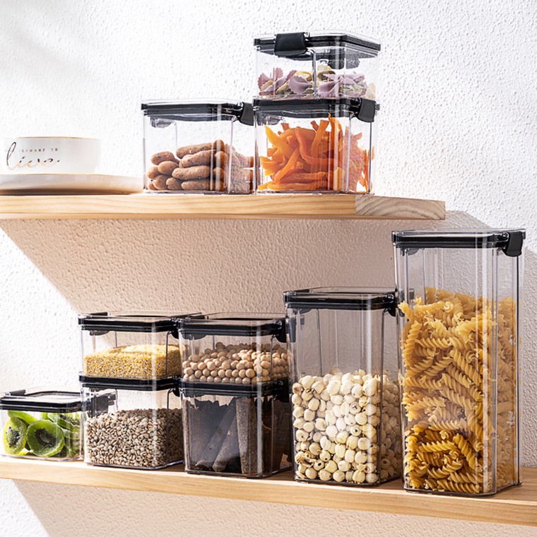 Paling Dicari Toples Plastik Bening Toples Set Plastik Toples Snack Kedap Udara Tempat Food Containe