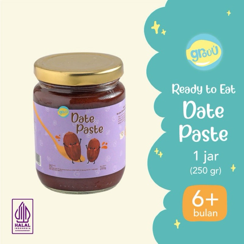 

Grouu - Pasta Selai Kurma - MPASI Bayi & Anak - NO MSG
