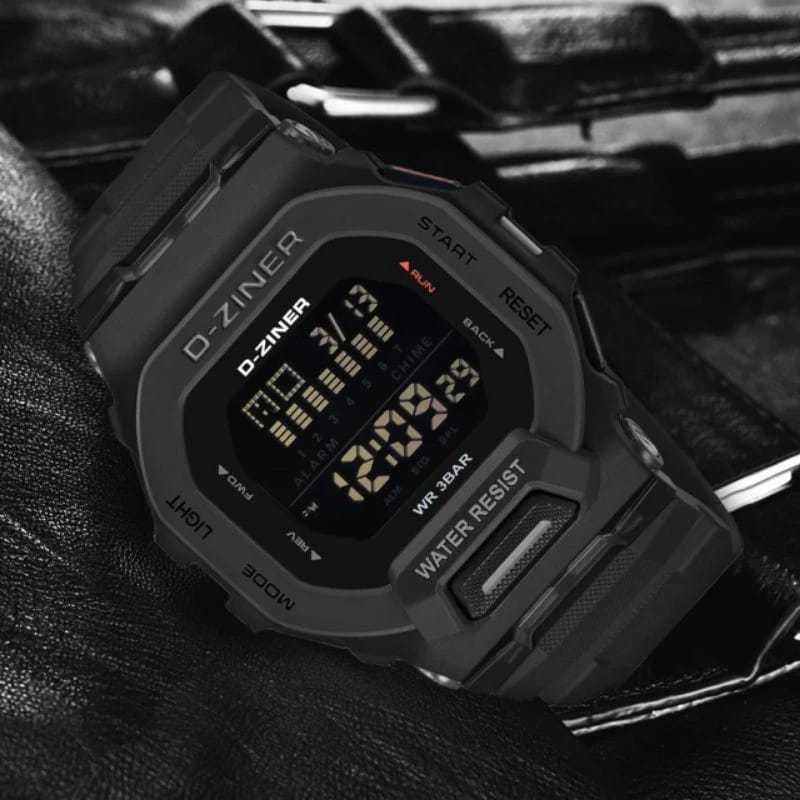 jam tangan original D-ZINER 8312 DIGITAL standar anti air