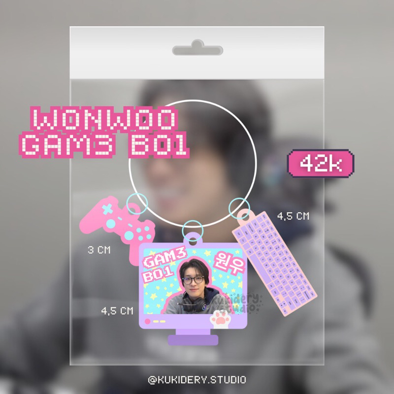 READY KEYCHAIN WONWOO GAMEBOI seventeen wonwoo ganci wonwoo keyring wonwoo