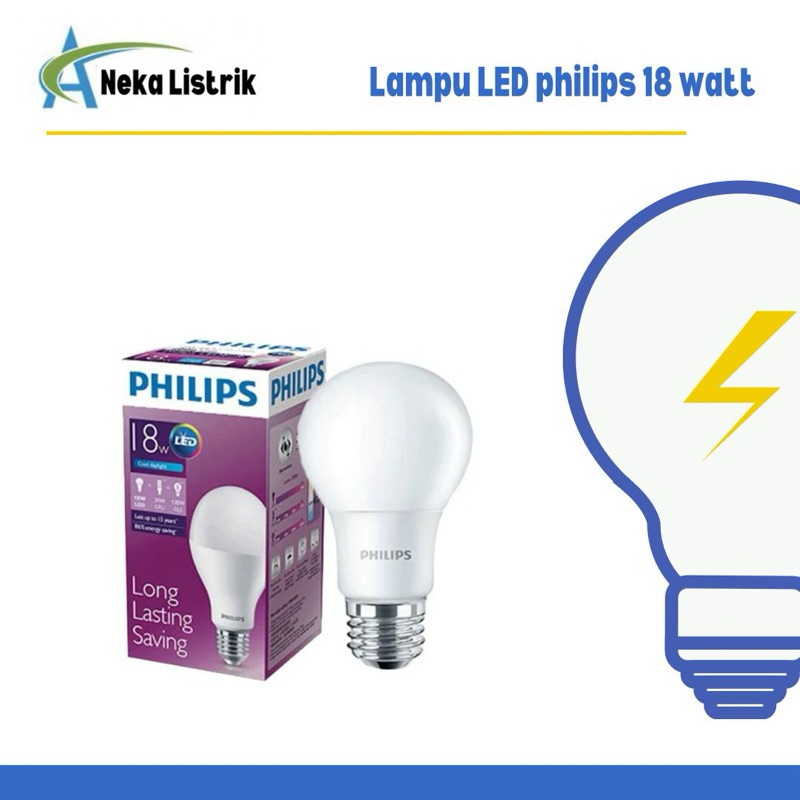 Lampu Philips bohlam LED 18 watt