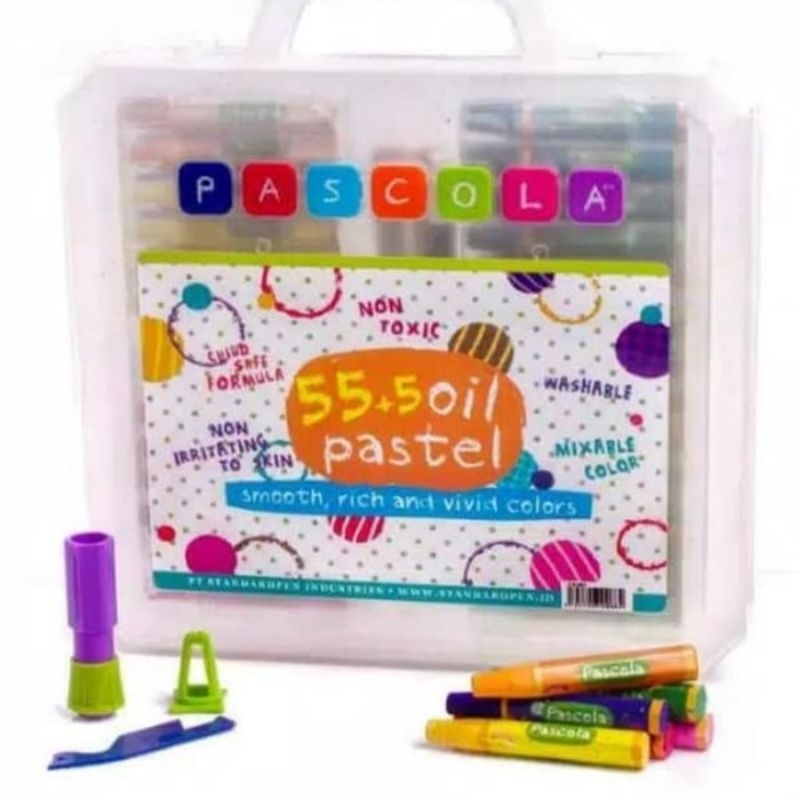 

Crayon Oil Pastel Pascola 55+5 Warna//
