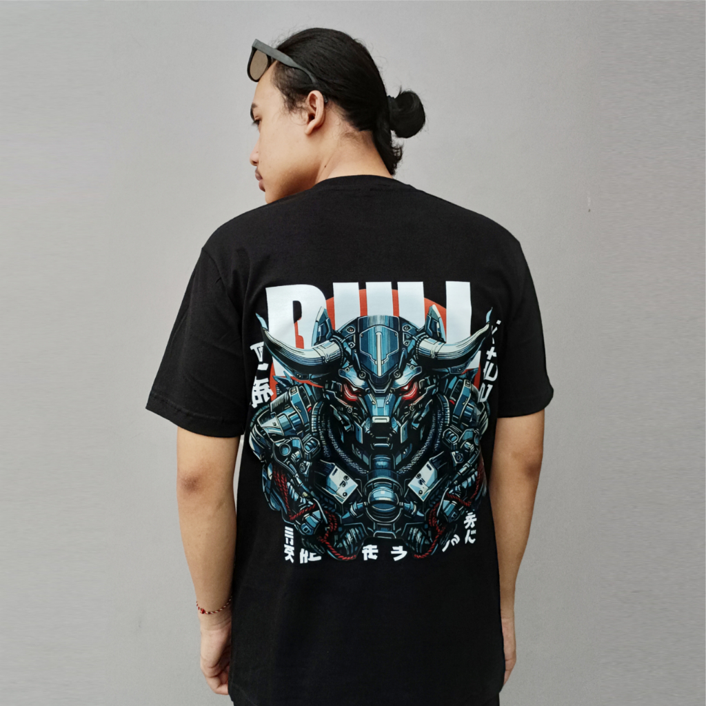 Kaos Techwear Robot Bull || Zeta Official