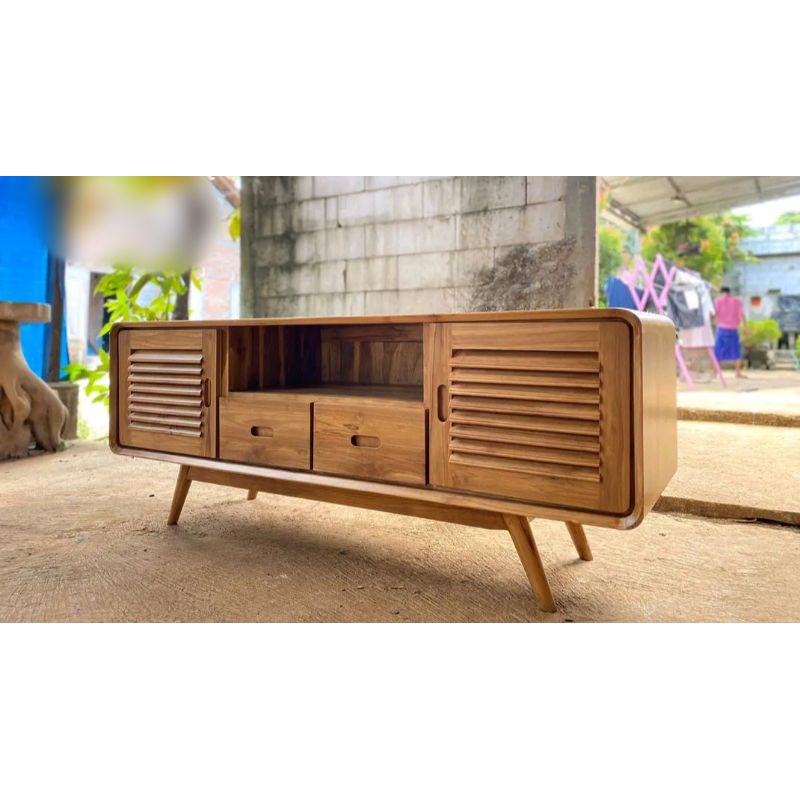 bufet retro|bufet tv retro|bufet kayu jati