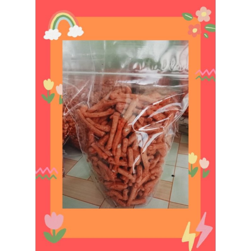 

basreng stick Pedas daun jeruk/500gram/renyah dan gurih/cemilan viral