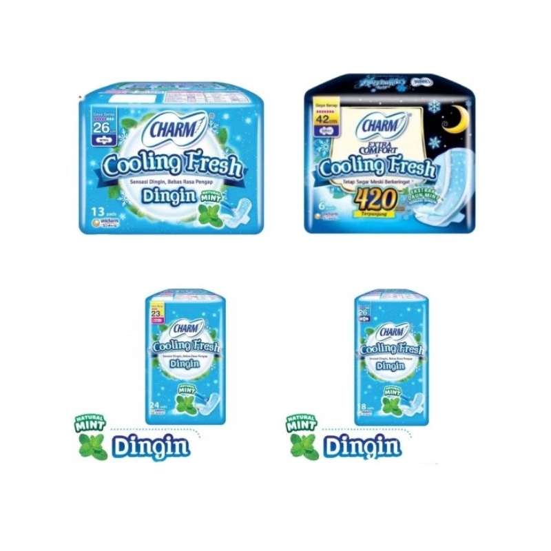 Charm Pembalut Cooling Fresh Long