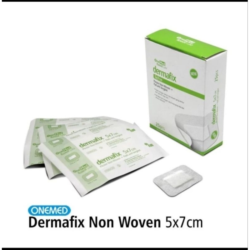 Dermafix Plester Non Woven 5 x 7 cm plester non woven Onemed isi 25
