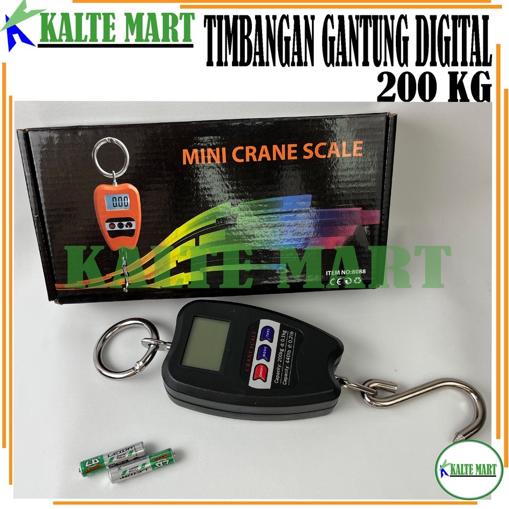 BOOMING Timbangan Gantung Digital 2Kg Timbangan Gantung barang 2Kg