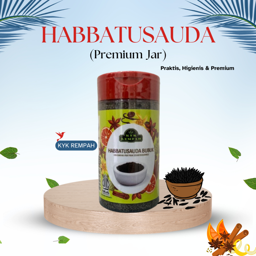 

Habbatusauda Bubuk Premium JAR | Jinten Hitam Bubuk | Bumbu Dapur Praktis | KYK Rempah