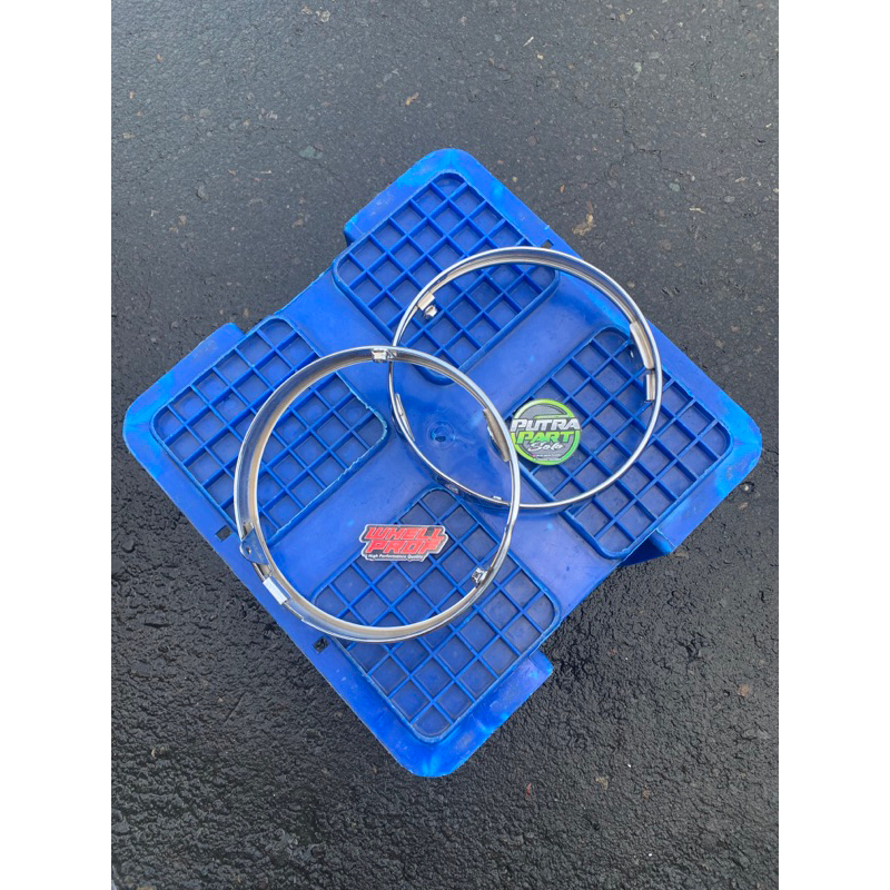 Ring lampu batok ninja besi ring batok ninja ss tebal crome