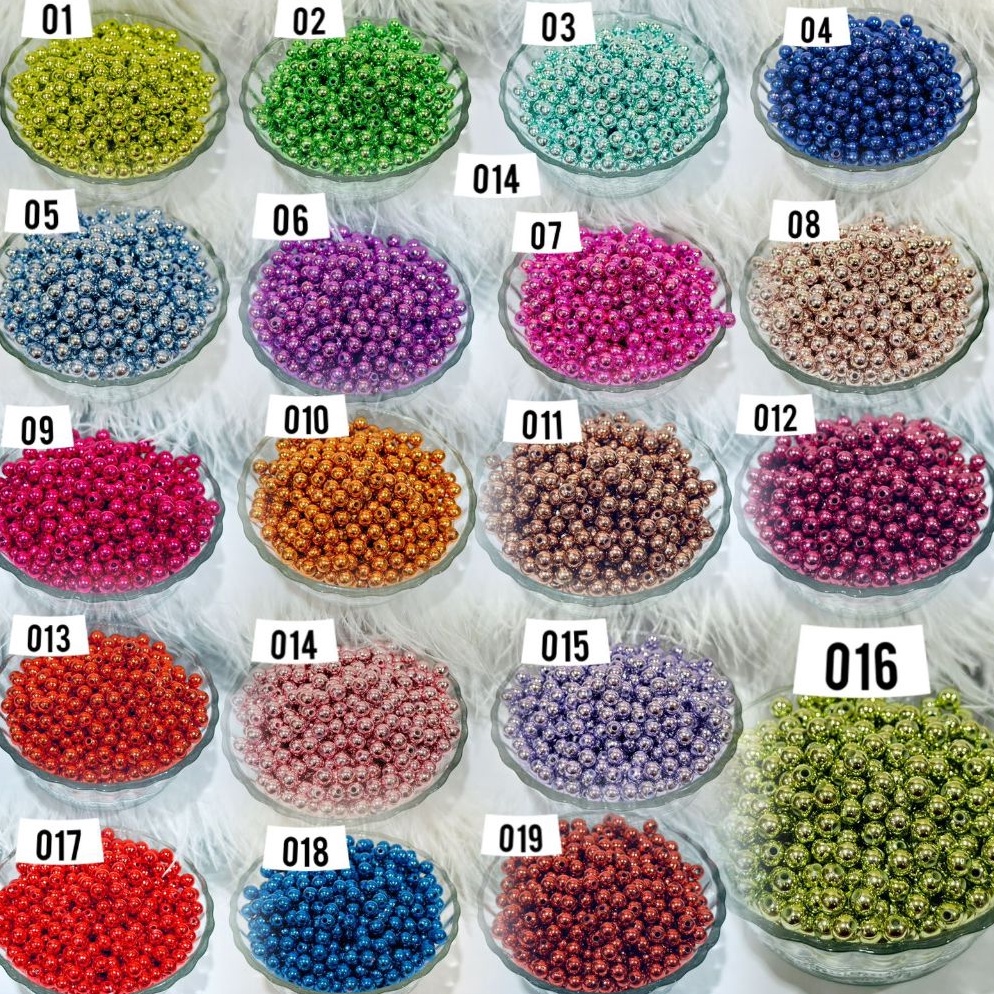 VIRAL Payet Mutiara Beads 4mm kw1 Jepang 5 gr Silver Gold Lt Gold Rosegold Dll  Grosir