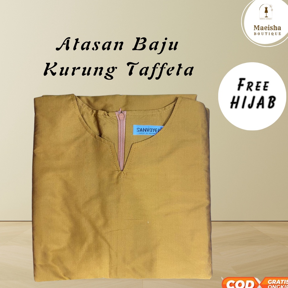 Get Buy  Atasan Baju Kurung Taffeta Free Hijab  Baju Kurung Melayu  Baju Kurung Malaysia  Atasan Tun