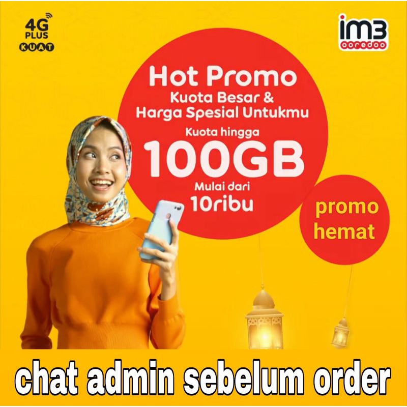 Paket Indosat 150gb kuota utama 52gb 200gb | paket Indosat murah