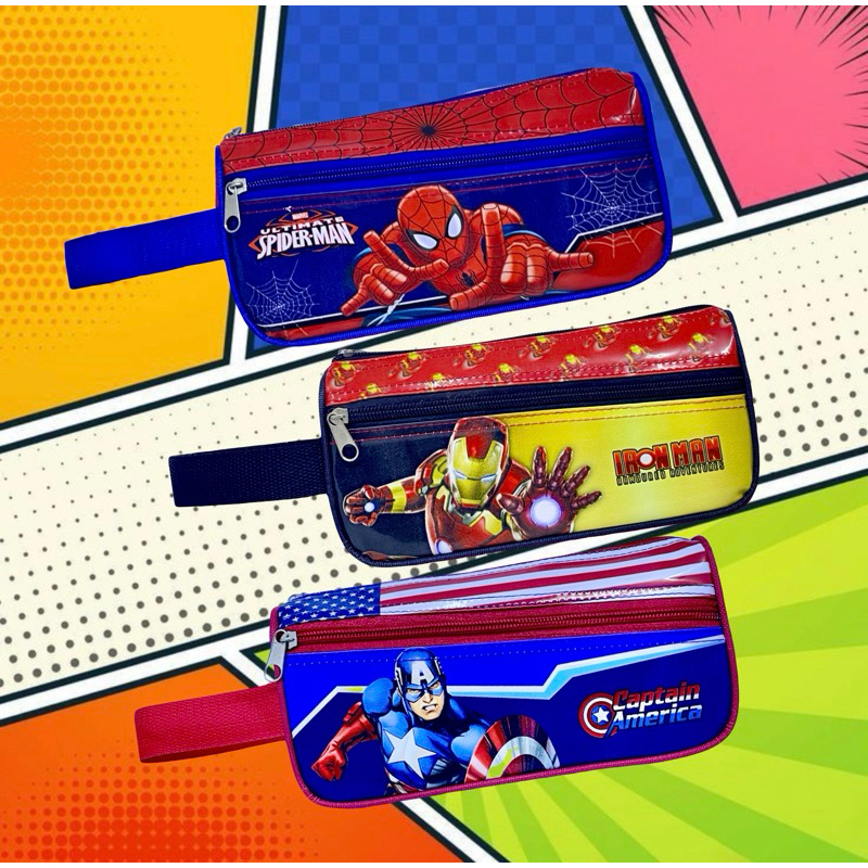 

Pencil Case - Tempat Pensil Double Sletting Super Hero