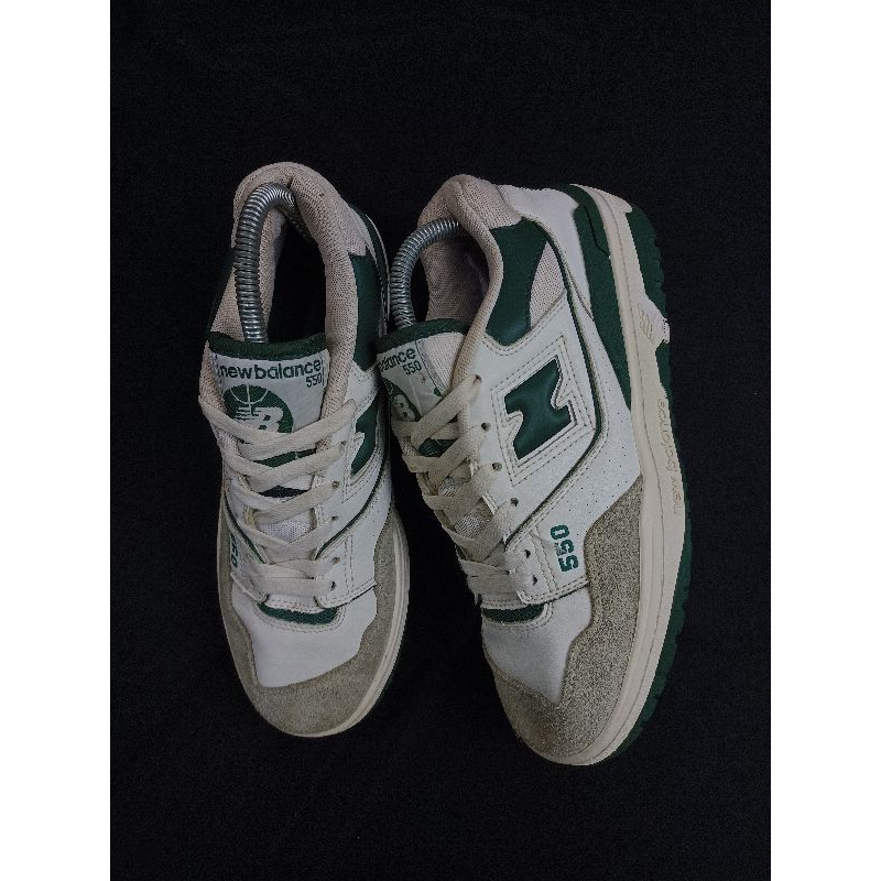 Sepatu New balance 550 Nb 550 white green sepatu pria wanita sneakers