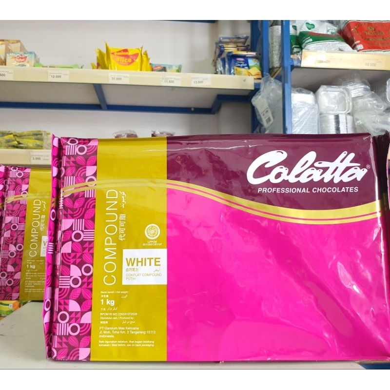 

Colatta White Chocolate Compound 1Kg / Coklat Putih Colatta 1Kg / White Compound Chocolate 1Kg