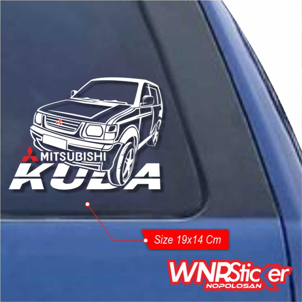 Stiker Cutting Variasi Kaca Mobil Mitsubishi Kuda 2000