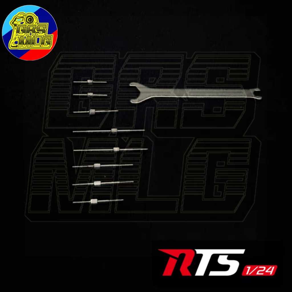 Rhino Racing RTS Turnbuckle M1,2 Set with Tool 1/24 1/28  RC Drift Car