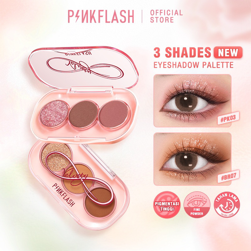 PINKFLASH #PINKGAME EYESHADOW 3 PAN COLORS