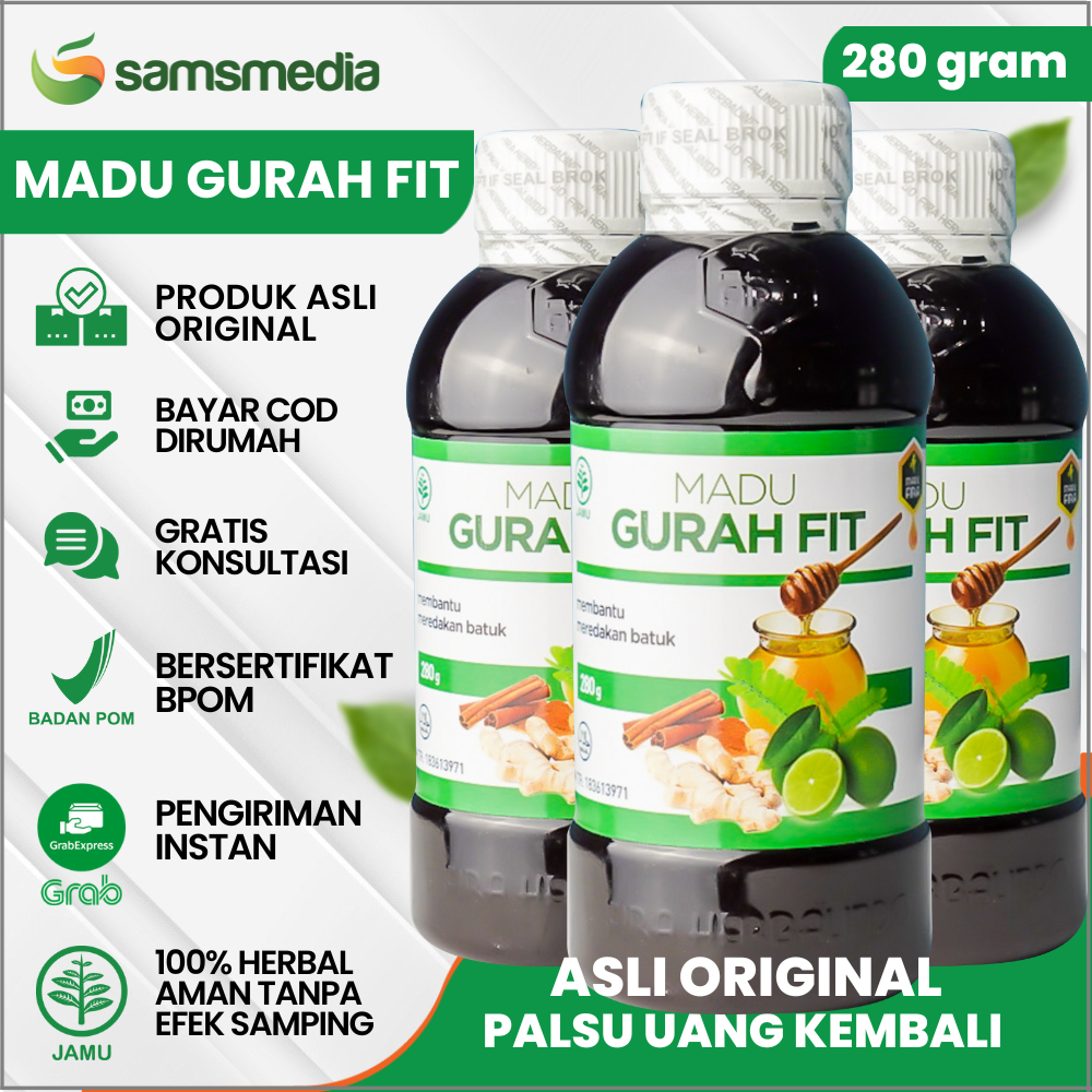 Madu Gurah Fit Asli Untuk Dewasa Madu Gurahfit Obat Batuk Radang Tenggorokan Sinusitis TBC