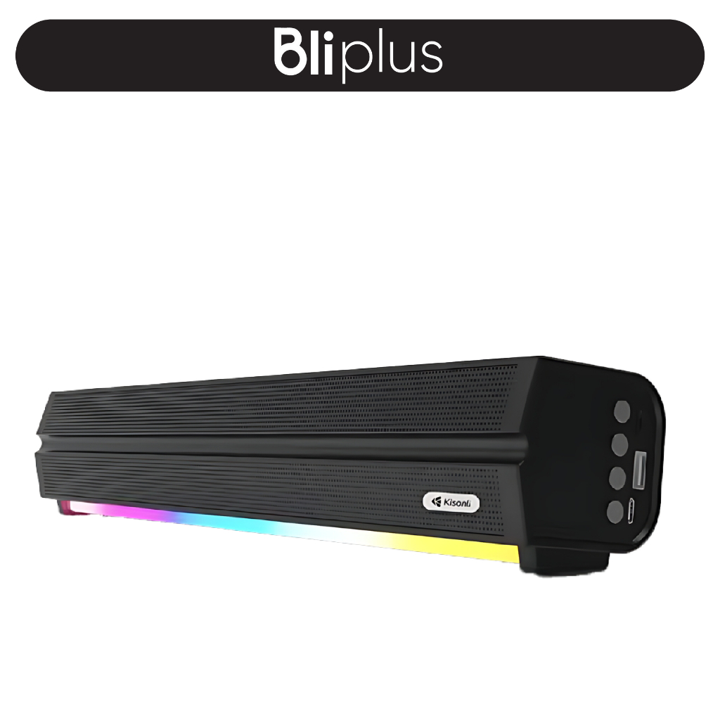 Soundbar Bluetooth 5.3 Multimedia Kisonli LED-802 RGB Light Super Bass