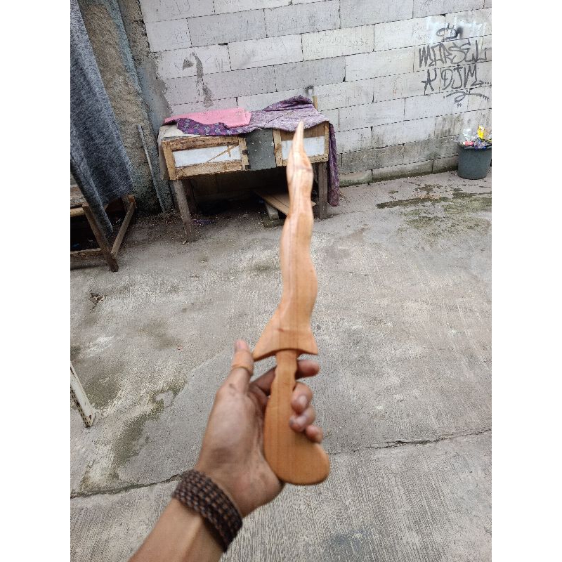 Keris mainan dari kayu/keris Jawa/keris beladiri/aksesoris beladiri/keris kerisan