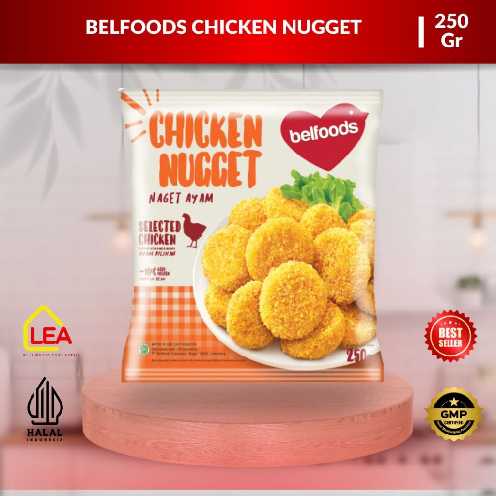 

Belfoods Chicken Nugget 250gr / Nuget Ayam