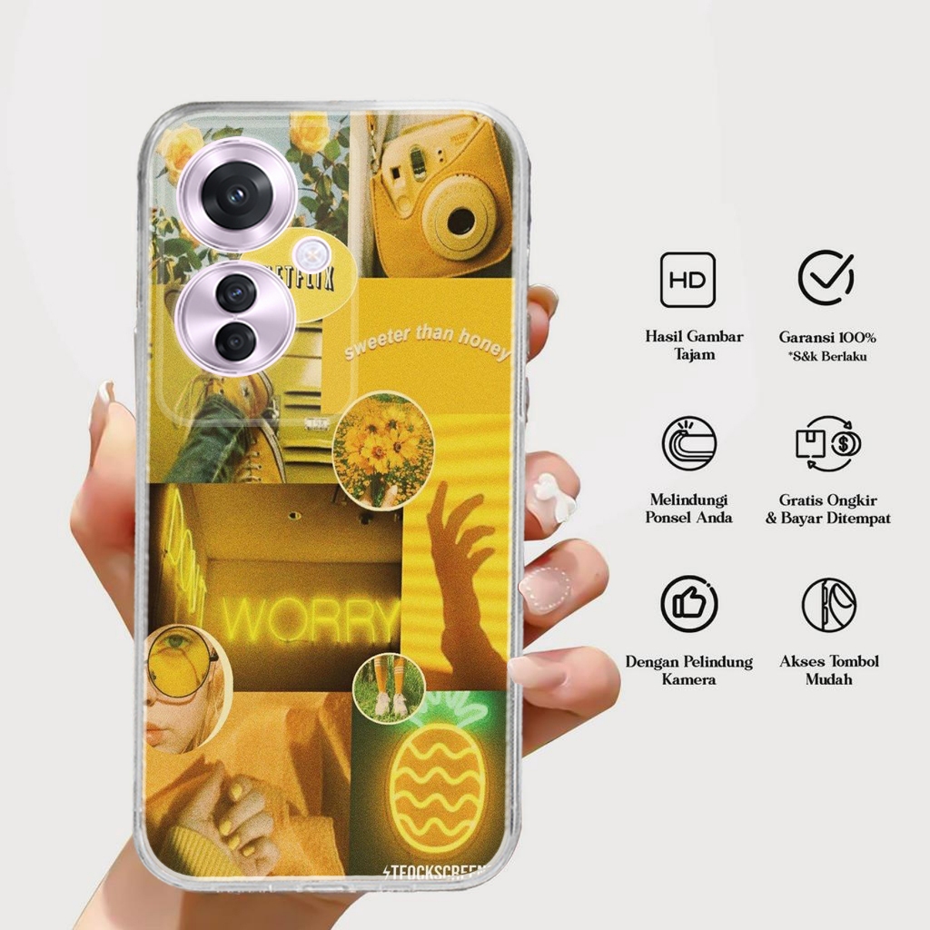 CASE OPPO RENO 11F 5G - Casing OPPO RENO 11F 5G Terbaru AERO STORE [ MOTIF 44 ] Silikon - Case Hp OP