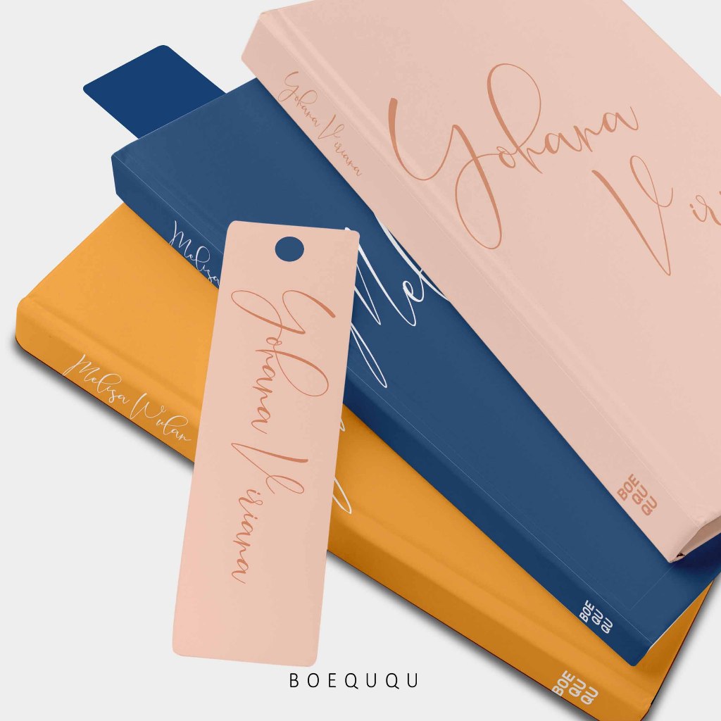 

BOEQUQU - Notebook Hardcover Custom Design / Notebook Hardcover Premium - A5 A6 Custom Isi 70 Lembar