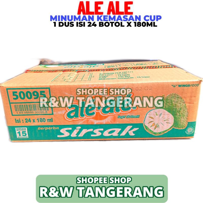 

Ale Ale Rasa Sirsak 1 Dus Isi 24 Cup 180ml