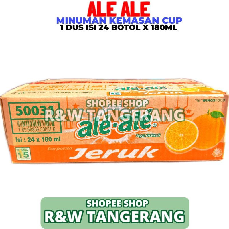 

Ale Ale Rasa Jeruk 1 Dus Isi 24 Botol 180ml