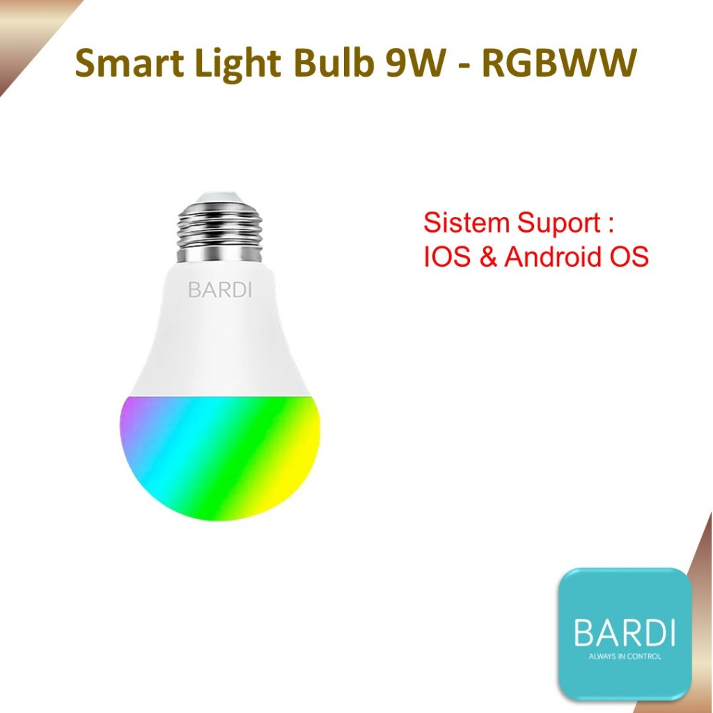 Bardi Smart Light Bulb 9W RGBWW