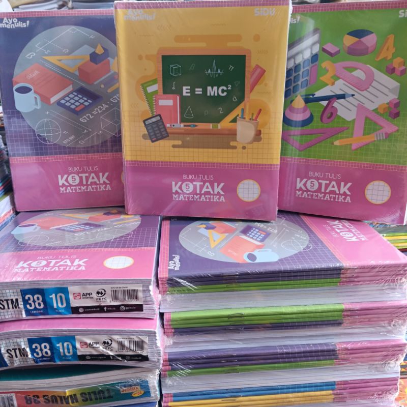 

1 pak isi 10 Buku Kotak Kecil Buku Matematika SIDU