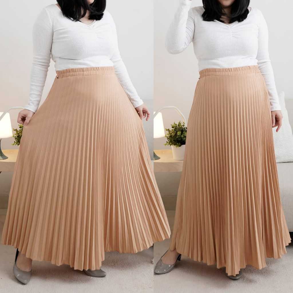 Rok Plisket Payung Jumbo / Rok Payung Jumbo / Rok Payung / Rok Jumbo