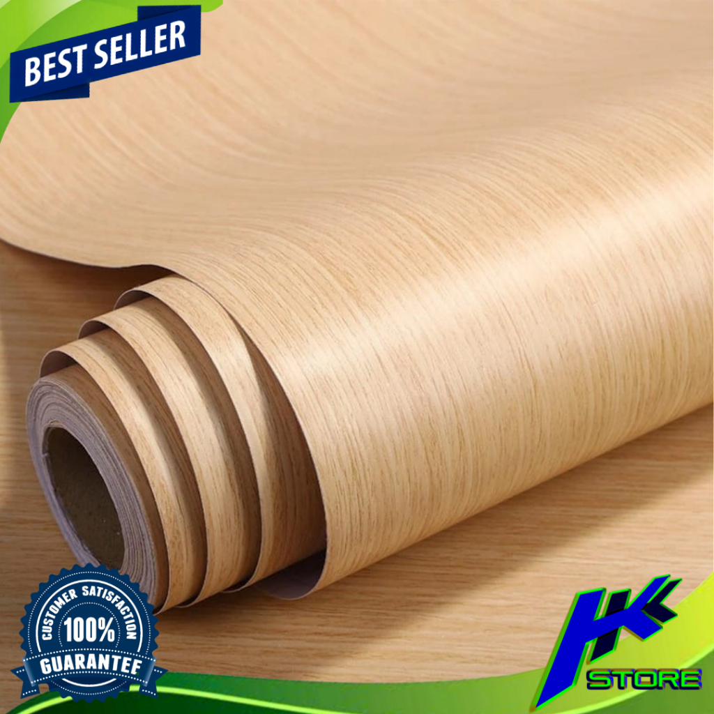Wallpaper Dinding Motif Kayu 45cm x 5m Jati Muda Wallpaper Sticker Dinding Motif Kayu Jati Muda